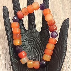 Jay King DTR Carnelian Faceted Amethyst Bracelet